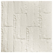 10-Pack 3D Stone-Like Wall Panel Accent Wall Tiles Rock Decor - White