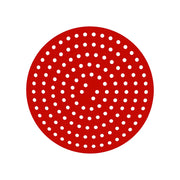 Chenshia Dishwasher Safe Silicone Non Stick Air Fryer Liners Mat Round - Red