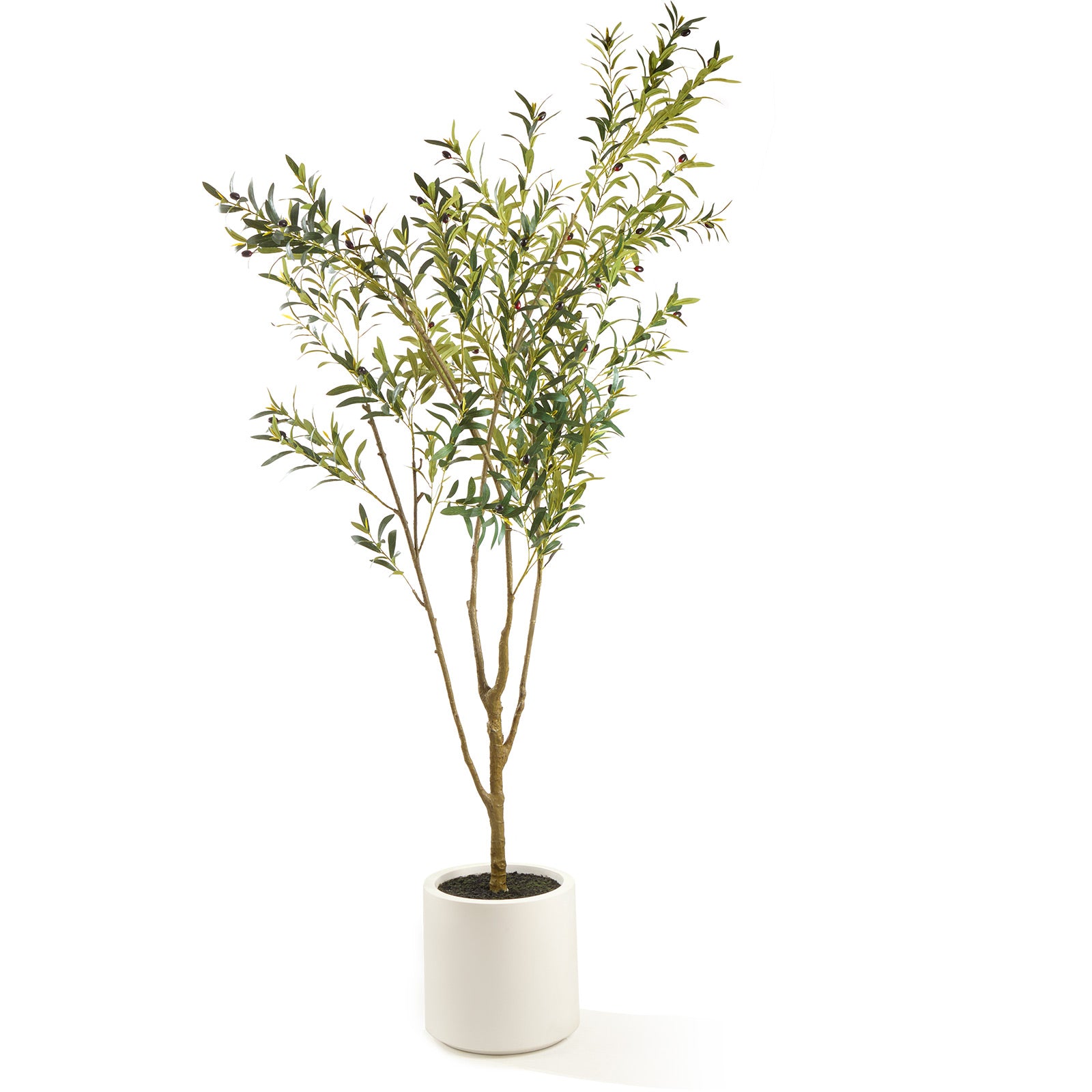 Artificial Olive Tree - Realistic Faux Potted Plant
