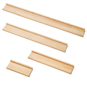 Solid Wood Floating Shelves - 4 Piece Set