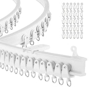 3M Flexible Bendable Curtain Rail Track - White