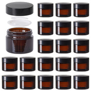50ml Glass Jars 20Pcs Reusable Cosmetic Storage Pot Set