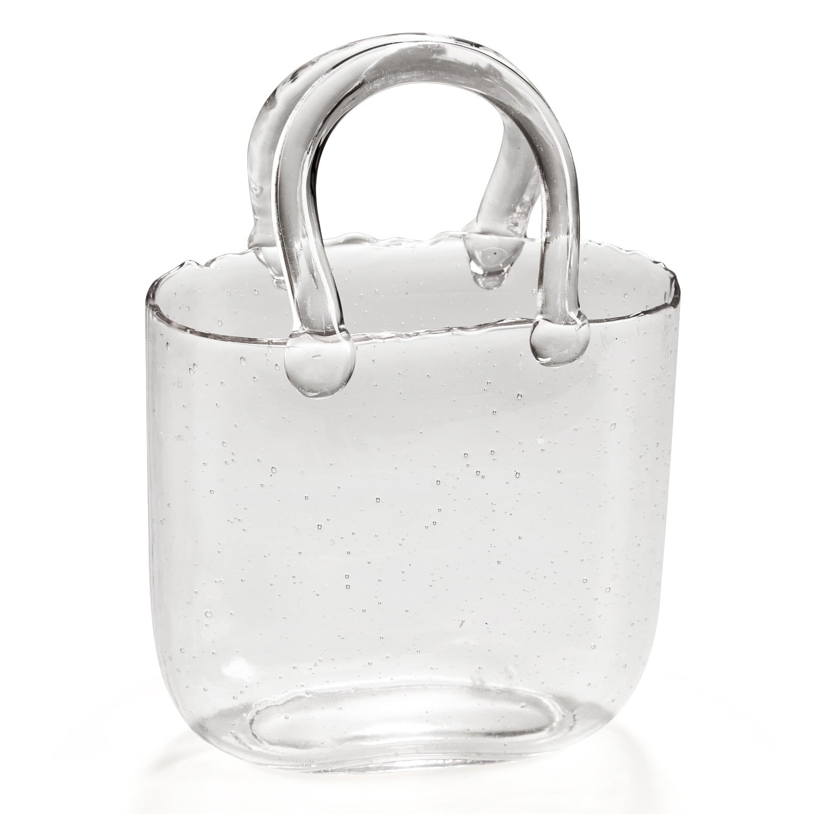 Glass Handbag Flower Vase