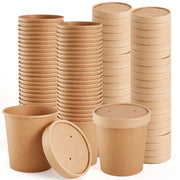 480ml Kraft Paper Soup Bowl - 50pcs