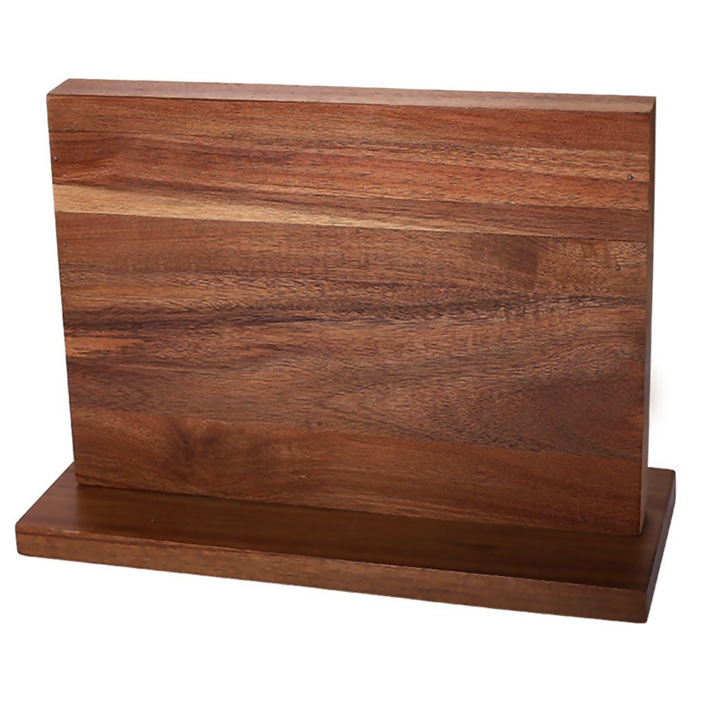 Acacia Wood Double-Sided Magnetic Knife Block
