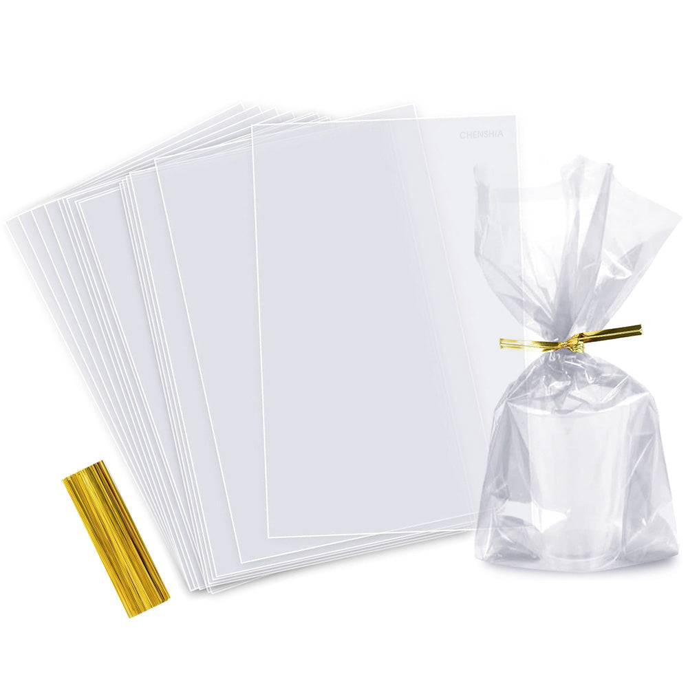 Clear Cellophane Goodie Bags - 200Pcs