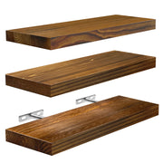 Chenshia Pine Wood Home Office Floating Shelves Wall Storage Display Shelf
