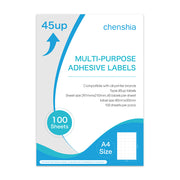 45-Up A4 Adhesive Labels (100 Sheets)