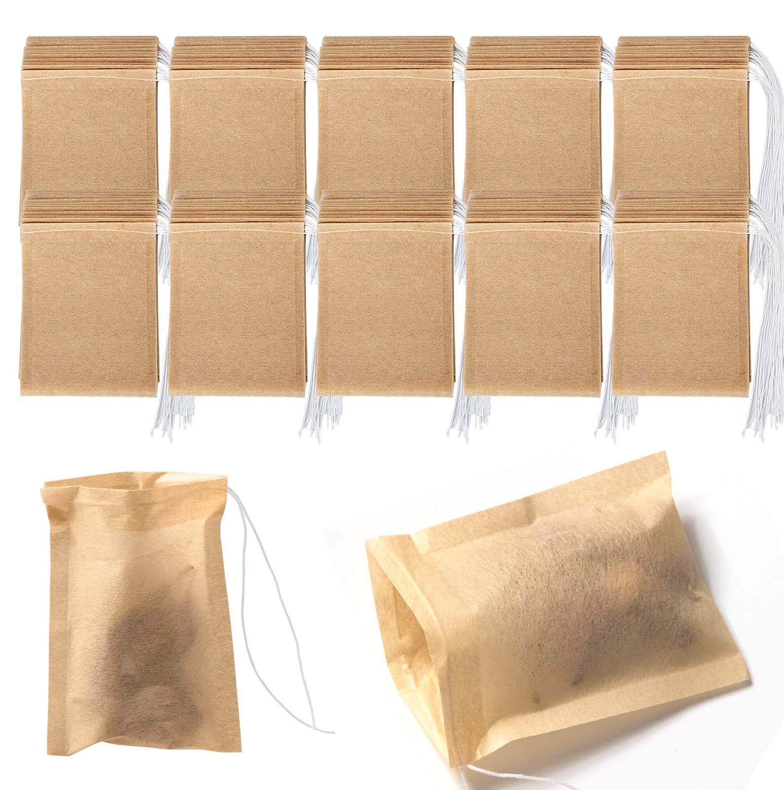 100 Pcs Disposable Tea Filter Bags