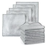 10-Pack Non-Scratch Dishcloth Set - Steel Mesh Cleaning Cloths
