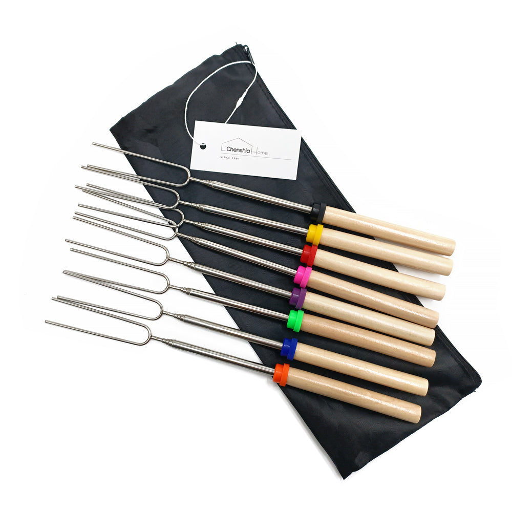 8 Marshmallow Roasting Sticks Stainle Steel 32 Inc