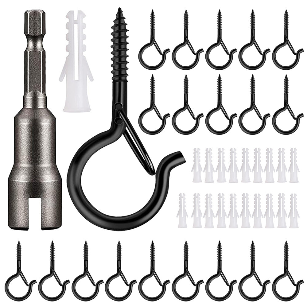 Q-Hanger Hooks Heavy Duty Outdoor String Light Safety Buckle