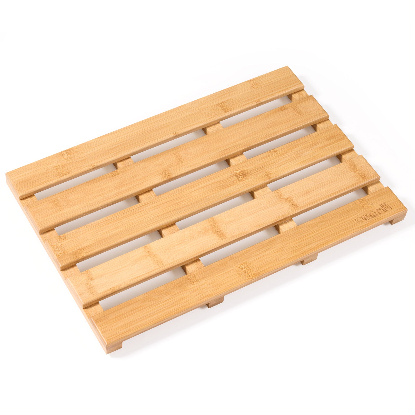 Bamboo Bath Mat Wooden Shower Non-Slip Waterproof Board