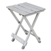 Chenshia 2 in1 Aluminium Foldup Stool & Aluminium Side Table - Light Travel