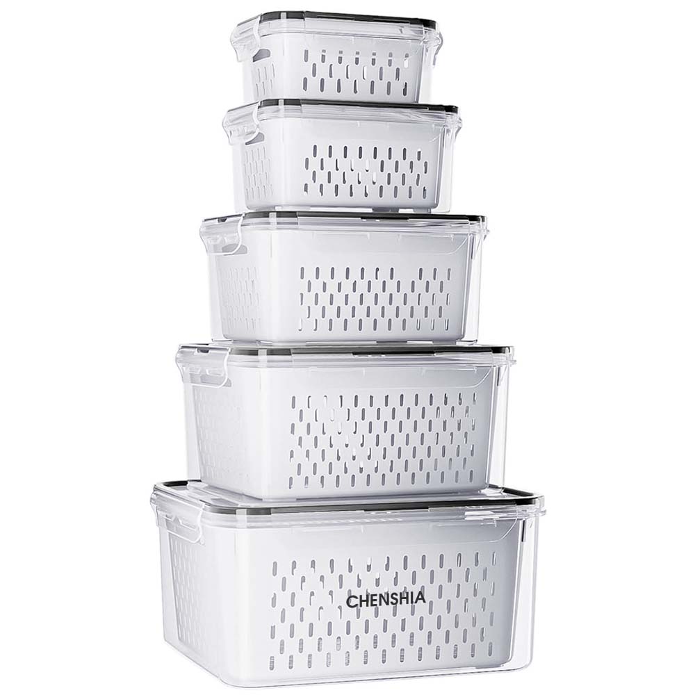 Chenshia 5pc Fridge Storage Container Set