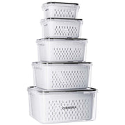 Chenshia 5pc Fridge Storage Container Set