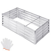Galvanised Steel Raised Garden Planting Beds for Outdoor Garden