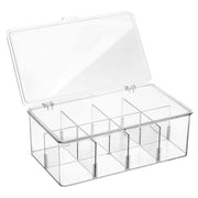 Stackable Food & Tea Bag Organiser with Adjustable Dividers