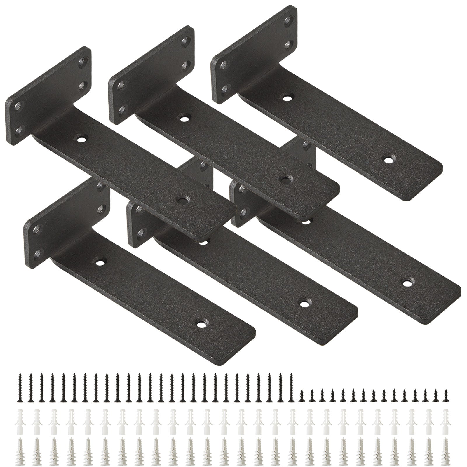 Heavy Duty Floating Shelf Brackets - L-Brace Kit