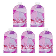 150ml Purple Reusable Baby Puree Pouch (5 Pack)