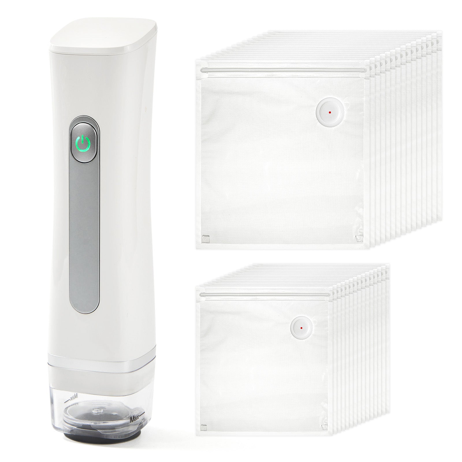 Rechargeable Handheld Vacuum Sealer with 30 Reusable Bags