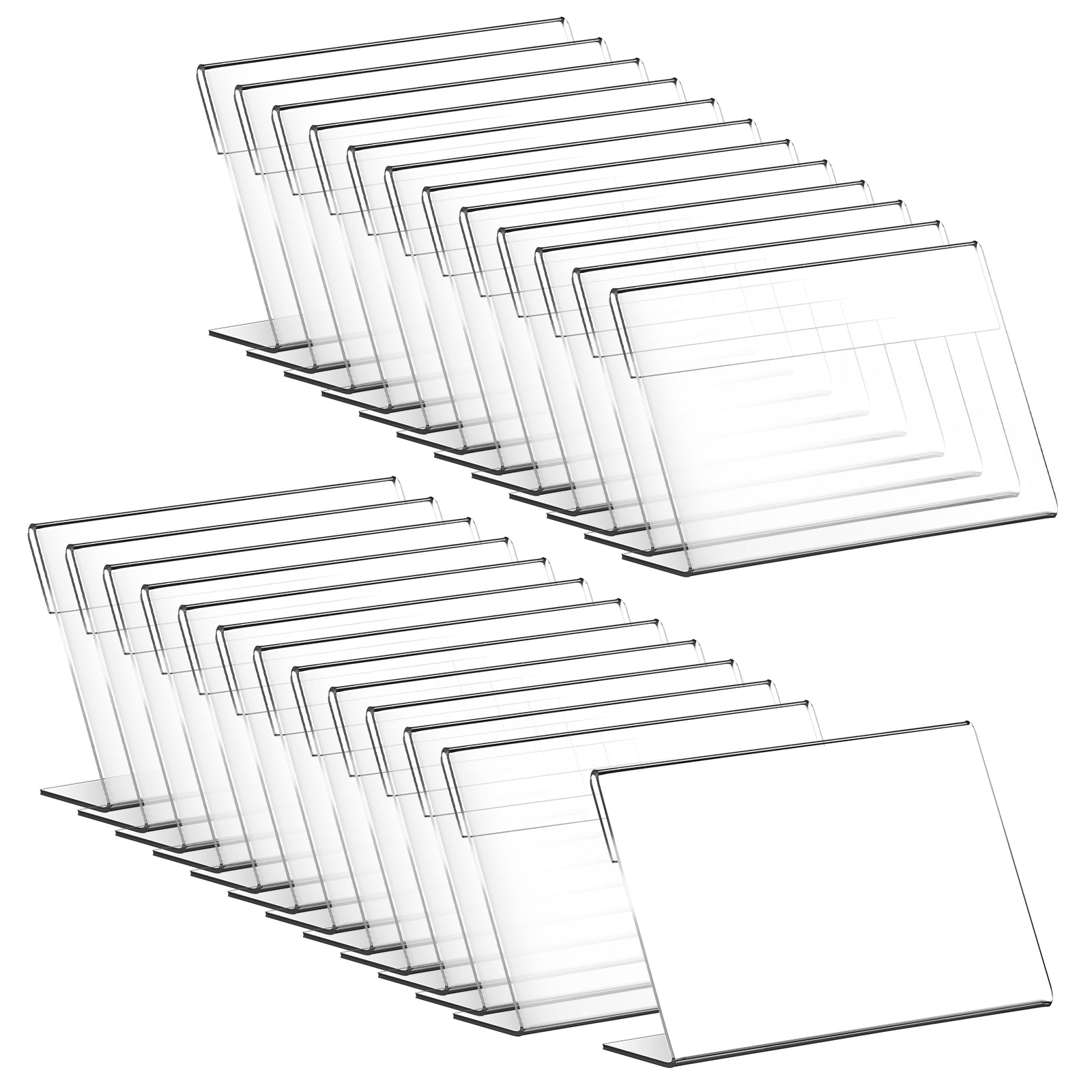 Chenshia 25Pc Mini L-Menu Stands - 6x9cm