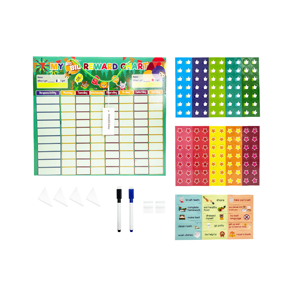 Magnetic Reward Chart Daily Reward Chart with Stickers