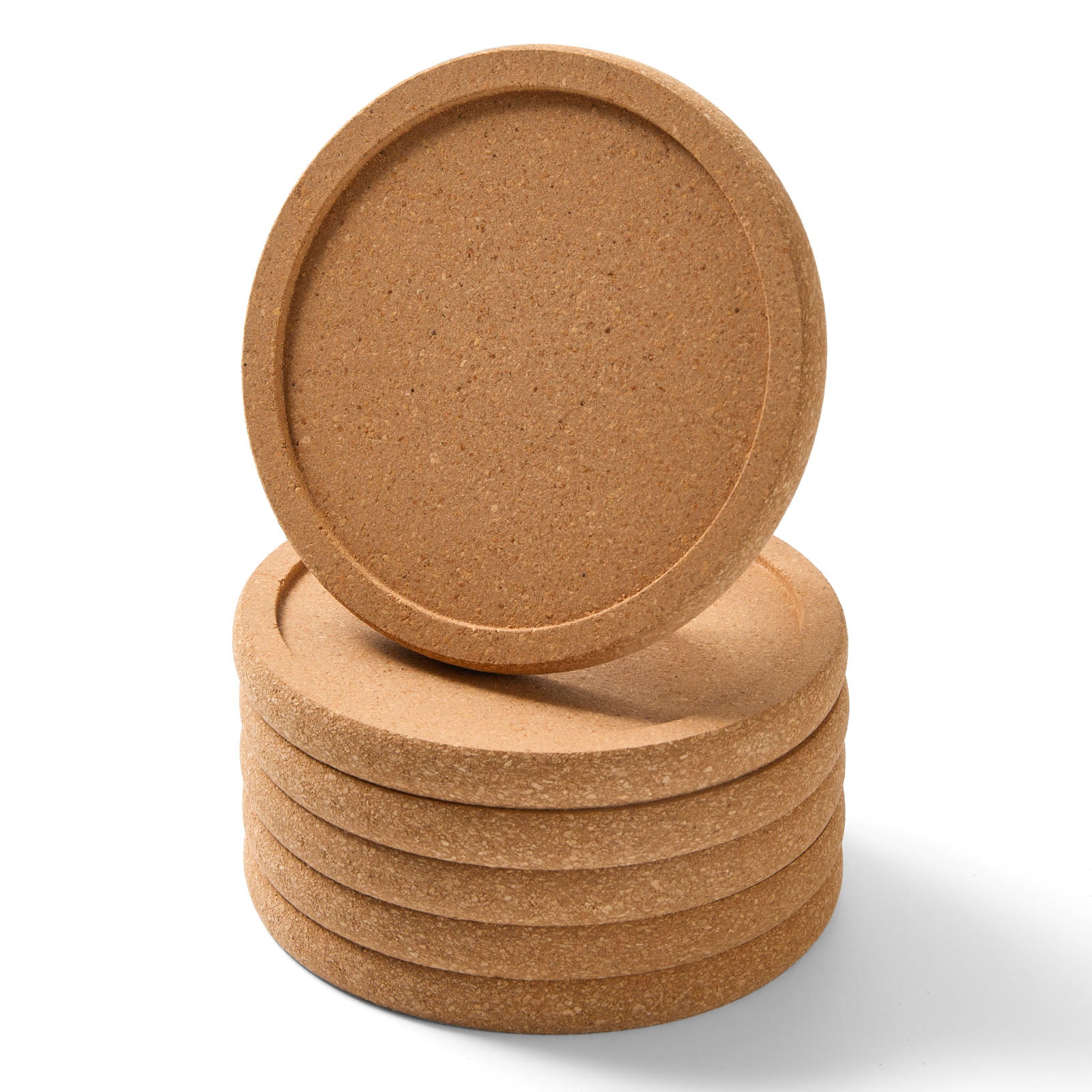 Round Cork Coaster & Trivet Set - 6 Pack