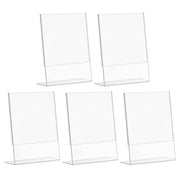 A4 Slant-Back Acrylic Sign Holder Set