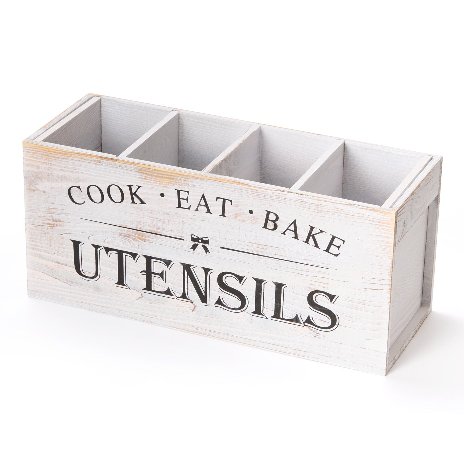 Wood Resturant Home Kitchen Utensil Storage Fork Knife Organiser