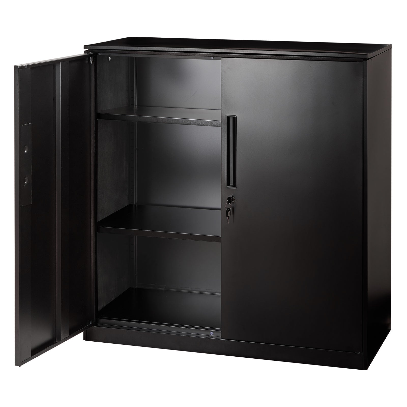 Office Steel Storage Cabinet Cupboard - Black