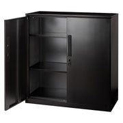 Office Steel Storage Cabinet Cupboard - Black