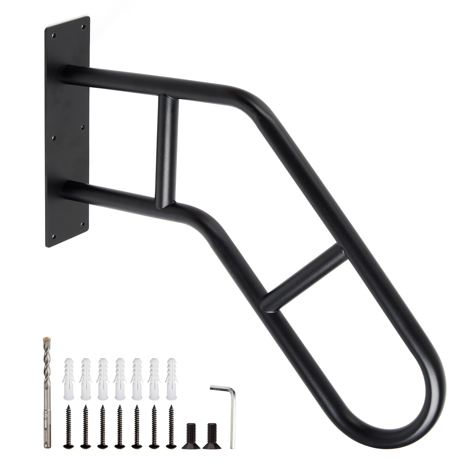 Stair Handrail 45 Degree Tilt Carbon Steel Grab Bar