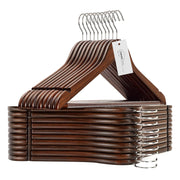 Dark Brown Anchor Wooden Hanger Set - 20Pc
