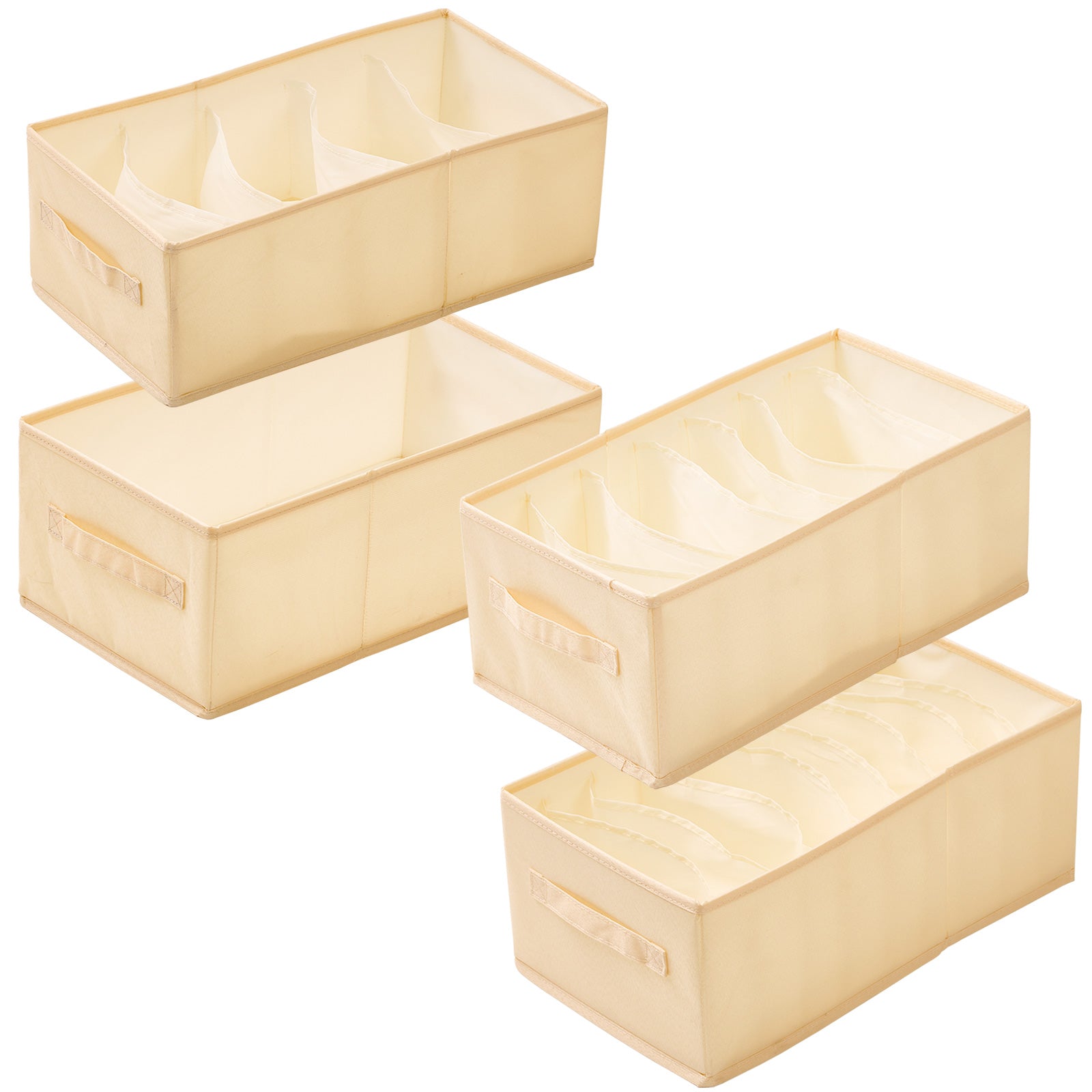 4-Pack Wardrobe Clothes Organisers with Dividers