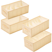 4-Pack Wardrobe Clothes Organisers with Dividers