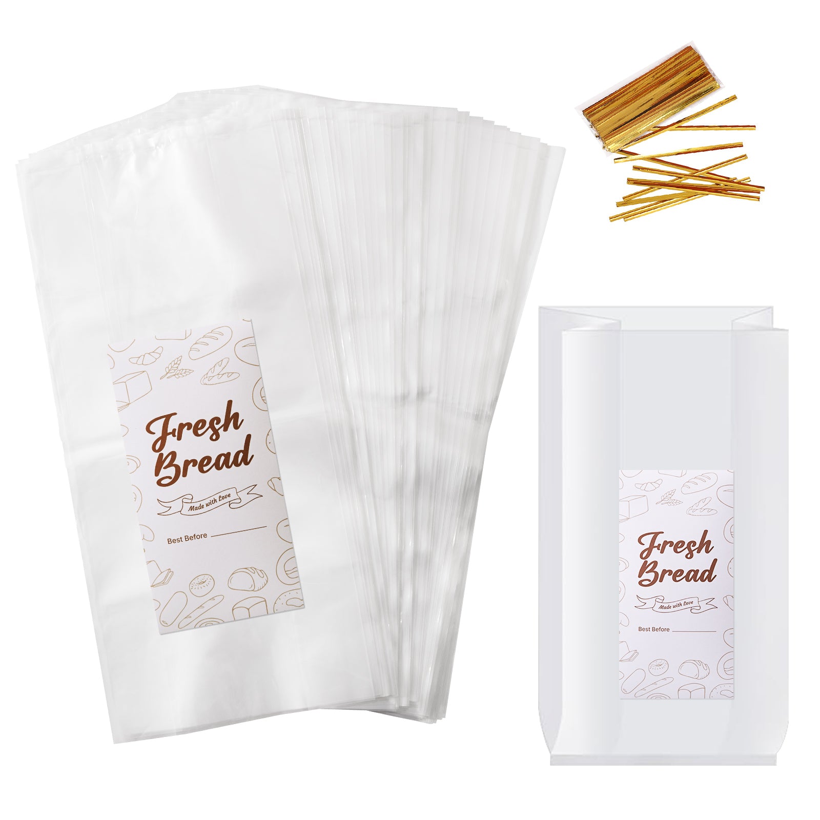 100pcs toast bread bag