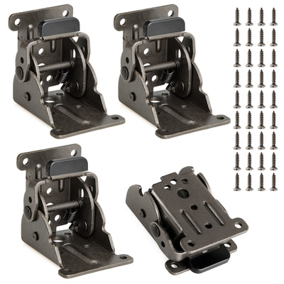 Self-Locking Folding Table Leg Mount Hinge Set