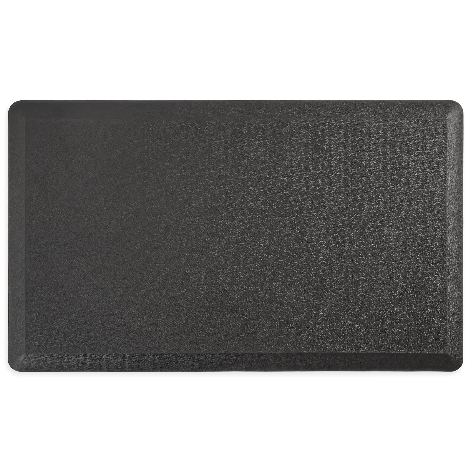 Black Anti-Fatigue Kitchen Floor Mat 75x44cm