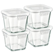 Chenshia 4Pc Glass Meal Prep Container Set - 1L