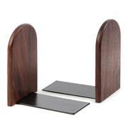L-Shaped Walnut Wood Bookends - 2Pcs