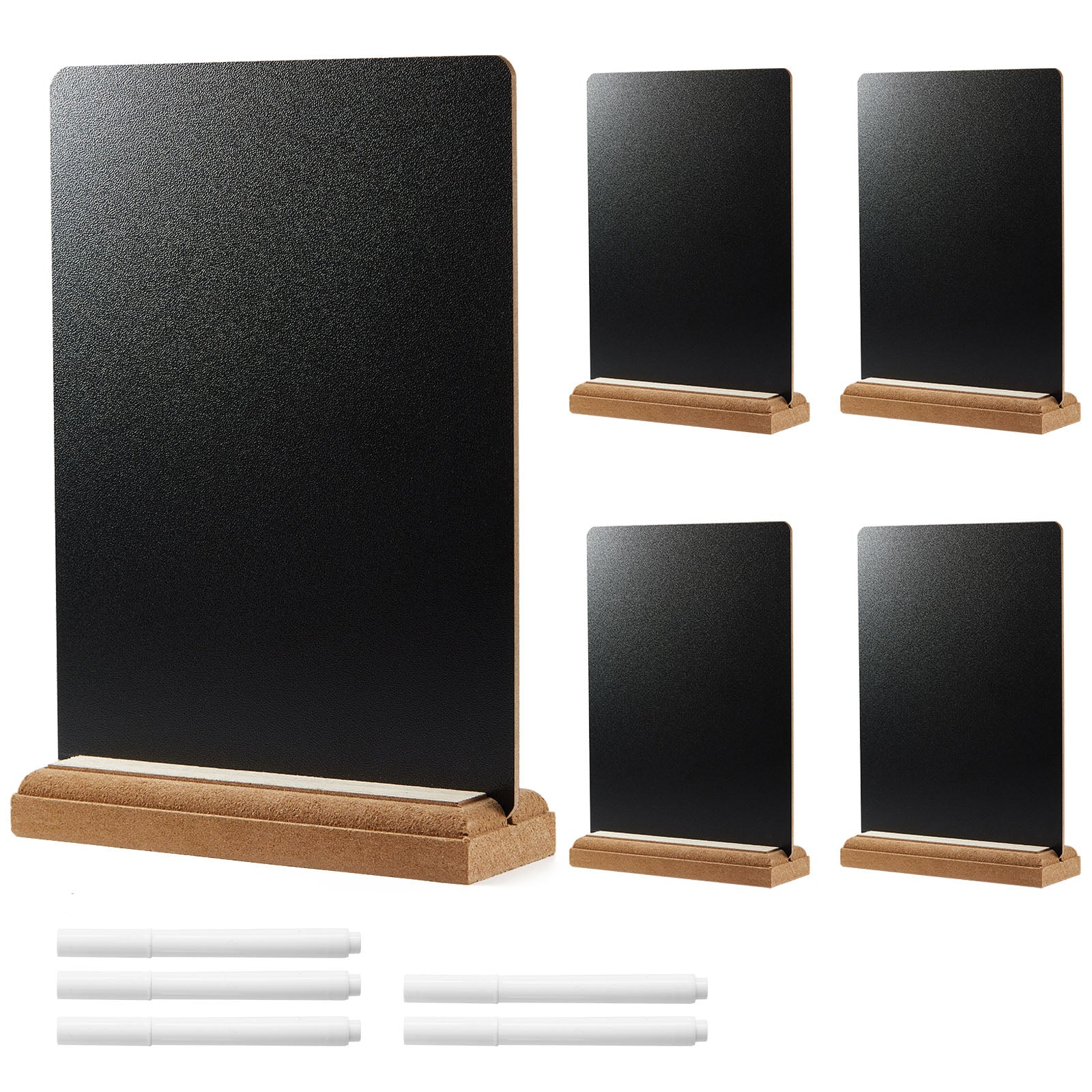 Chenshia 5pc Mini Chalkboard Signs - Food Menu Stands