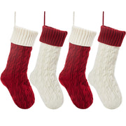 Red Knitted Christmas Stockings