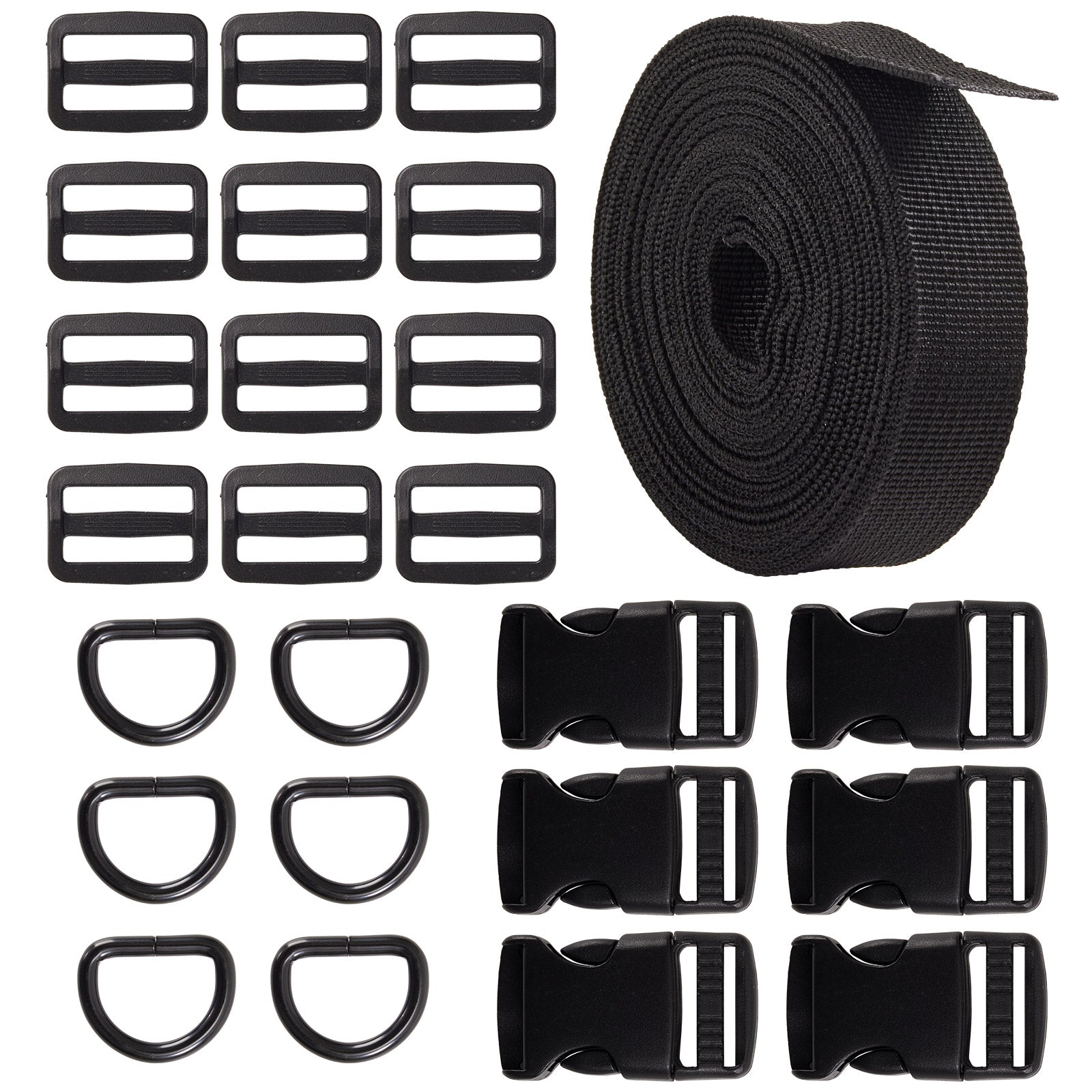 Adjustable Nylon Buckle Strap DIY Hardware Set