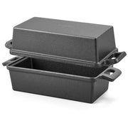 Chenshia 2.6L Cast Iron Baking Pan Banana Loaf Bread Baking Pan & 2.3L Lid