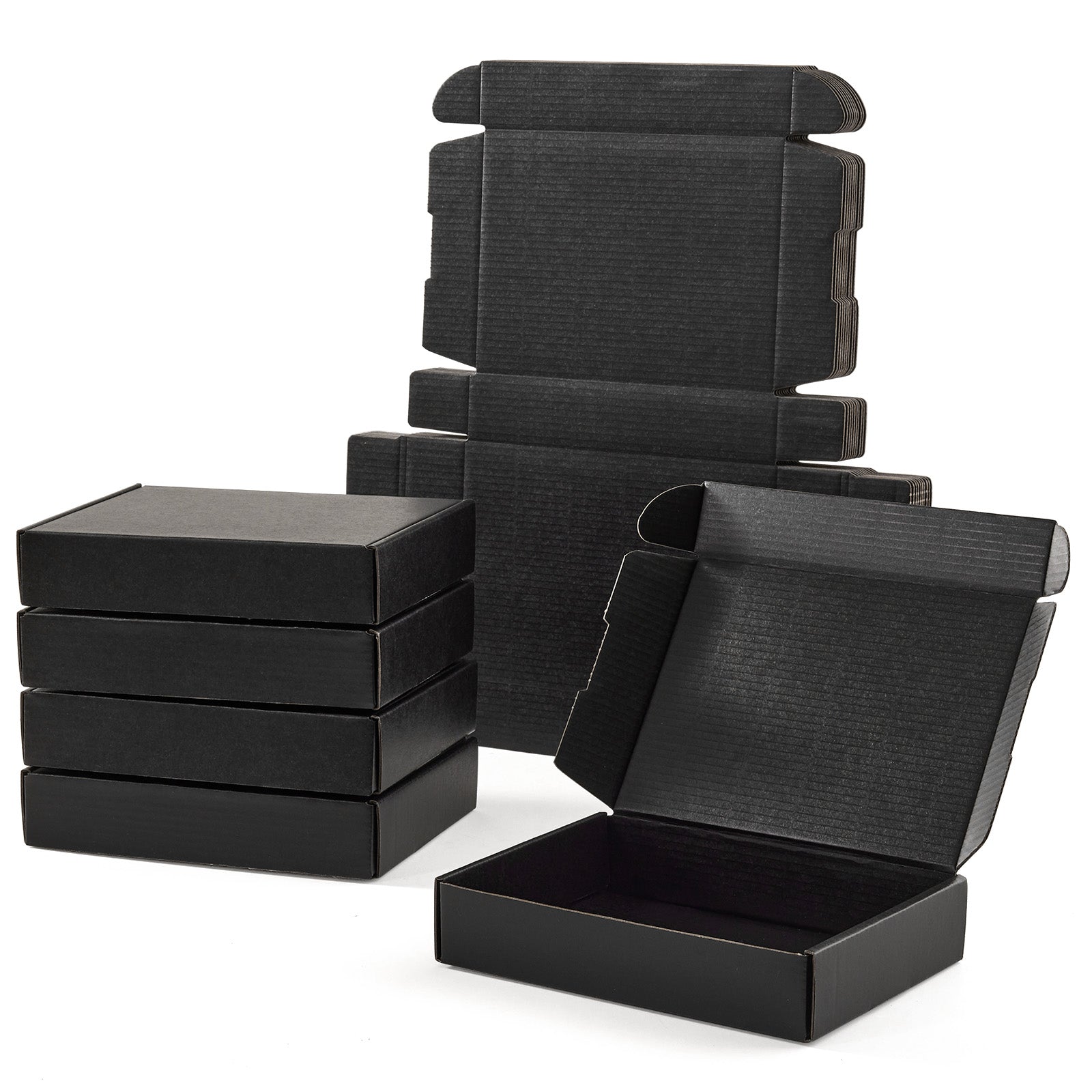Black Cardboard Boxes - 15-Pack