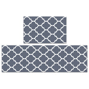 2-Piece Non-Slip Super Absorbent Mat Set - Blue