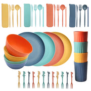 Wheat Straw Dinnerware Kit