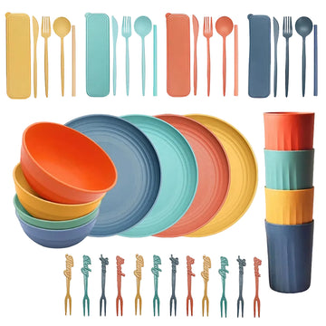 Wheat Straw Dinnerware Kit