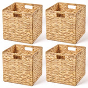 Hyacinth Woven Storage Baskets - 4 Pack